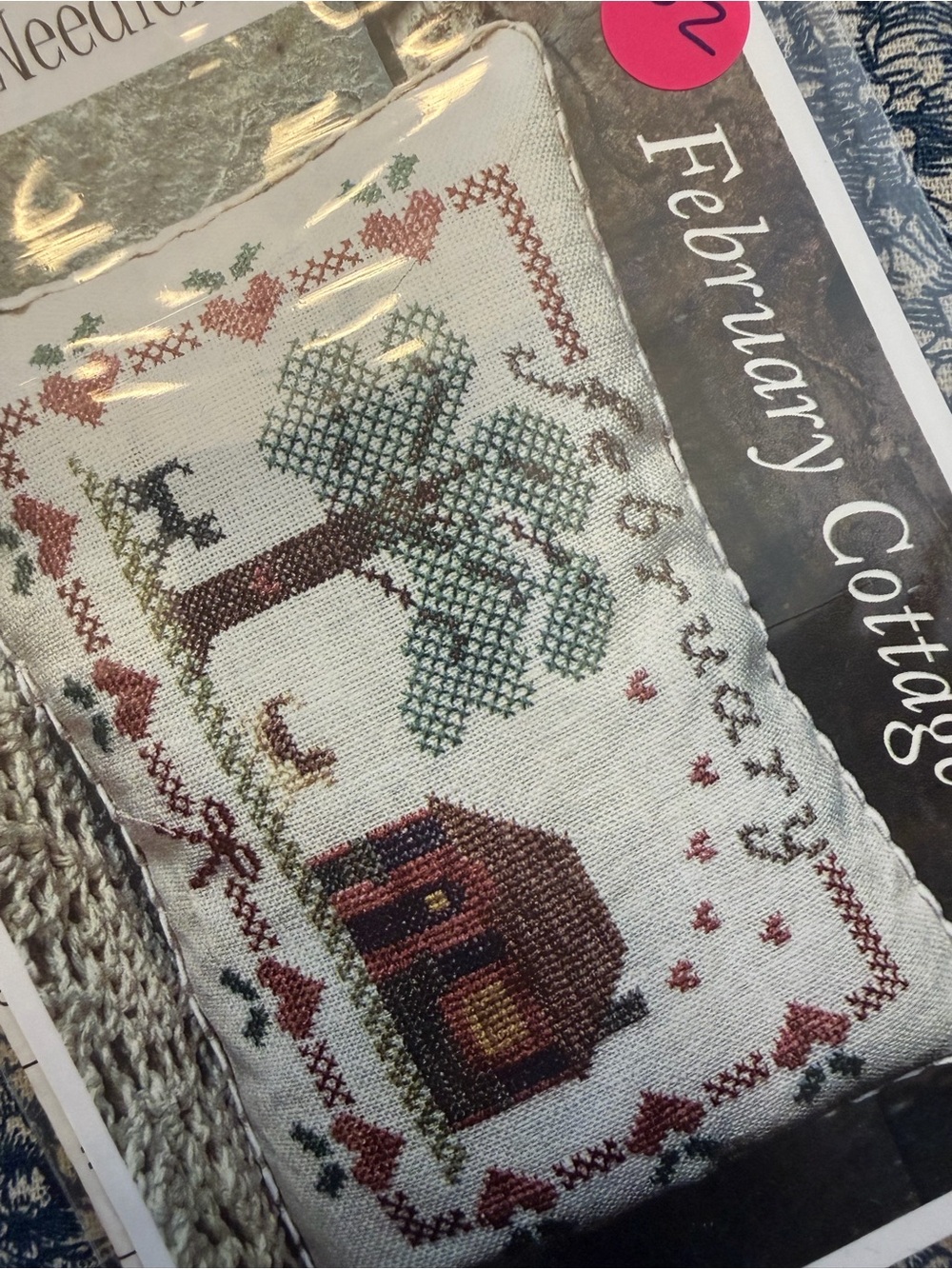 NEW From the Heart NeedleArt by Wendy - February Cottage - Cross Stitch Pattern